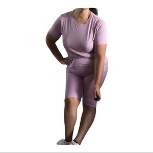 New Lavender bike short set plus sizes